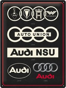 Metalen bord Audi - Logos