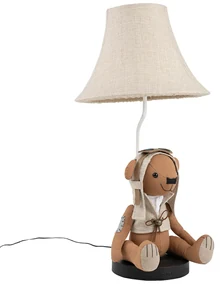 Kinder tafellamp beer bruin incl LED - Charles Kinderlamp Binnenverlichting Lamp