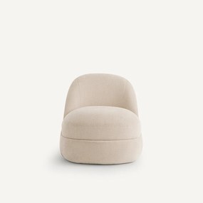 Compacte fauteuil in crêpe stof, Akena