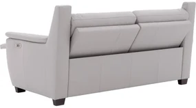 Goossens Excellent Relaxbank Vlore grijs, leer, 2-zits, stijlvol landelijk