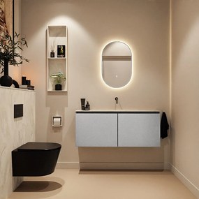 Mondiaz Ture DLux toiletmeubel 120cm plata met wastafel ostra midden zonder kraangat