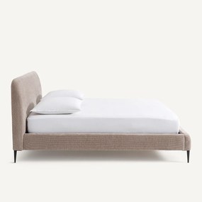 Fluwelen bed met bedbodem, Oscar design E. Gallina