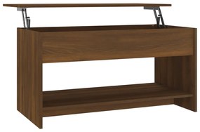 vidaXL Salontafel 102x50x52,5 cm bewerkt hout bruineikenkleurig