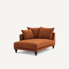 Longchair in fluweel, Lazare