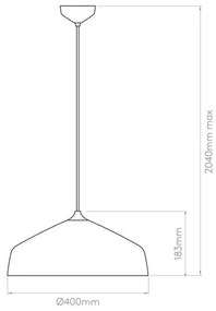 Astro -  Hanglamp Ginestra Zwart  Metaal