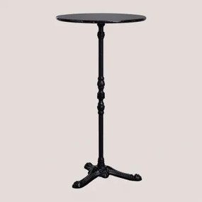 Roma Marmeren Hoge Bartafel Zwart Marquina-marmer & Rond & Zwart - Sklum