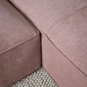 Bank Oud Roze Met Chaise Longue Rechts