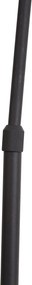 Design booglamp zwart incl. LED 3-staps dimbaar - Anello
