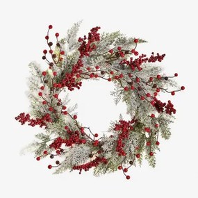 Kerstdecoratiekrans Ø60 Cm Aubrey Groene Lauerl - Sklum