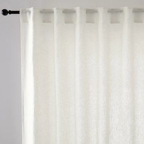 Onega breed gewassen linnen gordijn met verborgen flap