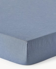 Topper hoeslaken Airy, gewassen linnen