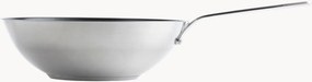 Wok Kitchenaid van edelstaal met glazen deksel