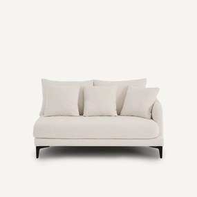 Halve bank, 2-zit van polyesterdoek, MODERNISTE