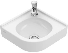 Villeroy & Boch O.novo Hoekfontein 40x32x14.5cm zonder overloop ongeslepen Wit Alpin. 731033R1