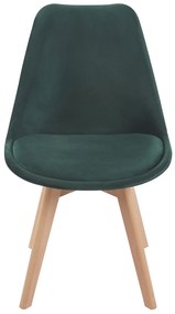 Set van 4 Synk Fluwelen Stoelen