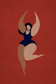 Ilustratie Prima Ballerina, Kubistika, (26.7 x 40 cm)