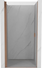 Mexen Mist-B draaideur douchedeur 80 cm, transparant, geborsteld koper - 8A2-080-000-65-00