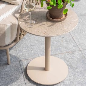 4 Seasons Boaz bijzettafel Ø45xH55 cm latte - ceramic