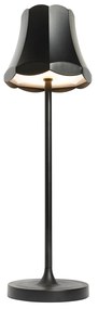 Retro tafellamp zwart oplaadbaar IP44 - Granny