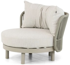 Tuinstoel Aluminium/rope Taupe-naturel-bruin Hartman Bjorn