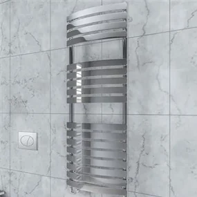 Eastbrook Staverton Tube gebogen handdoek radiator 180x50cm Chroom 928 watt