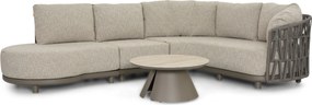 Loungeset tuin 6 personen Rope Taupe  Santika Furniture Santika