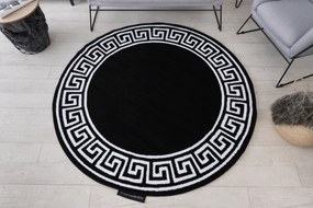 Tapijt HAMPTON Grecos ROND zwart