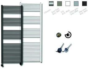 Sanicare Elektrische Design Radiator - 172 x 60 cm - 1127 Watt - thermostaat chroom linksonder - chroom HRLEC 601720/C