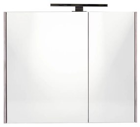 Best Design Happy spiegelkast met verlichting 60x60cm eiken grijs