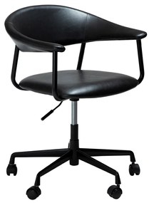 Dan-Form Rover Design Bureaustoel Zwart Kunstleer