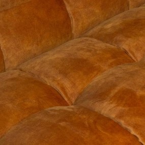 3 zitsbank - Sfär - velours Adore cognac 28