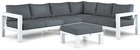 Hoek loungeset 6 personen Aluminium Wit  Lifestyle Garden Furniture Luca