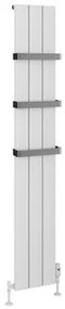 Eastbrook Rosano verticale aluminium radiator 28x180cm mat wit 948 Watt
