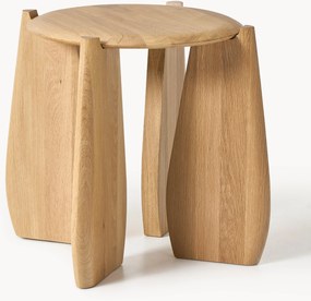 Ronde bijzettafel Hilda van eikenhout