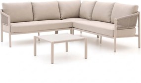 Hoek loungeset Bellagio | 5 personen | Loungeset Beige | Hoekbank Rope (touw) | 220x220cm | Kees Smit Tuinmeubelen