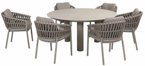 Taste by 4 Seasons Catalana tuinset 7-delig - Donato tuintafel Ø160x75 cm