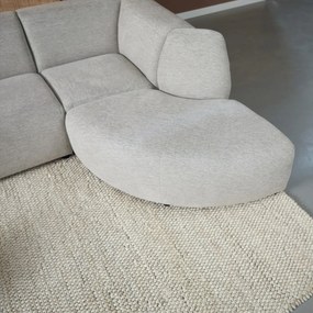 Hoekbank Met Rond Element Rechts Grijsmix