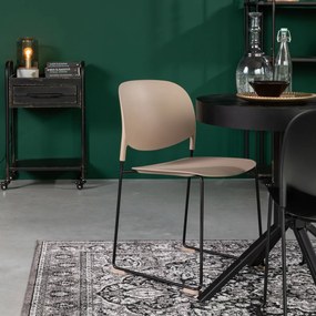 Stapelbare Design Stoelen Beige