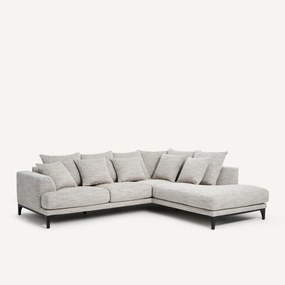 Hoekbank in gestippelde visgraatstof, ARMENTO