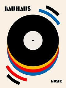 Ilustratie Bauhaus Musik Retro Illustration, Retrodrome