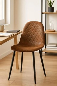 Zwarte Teok Polyskin Stoel