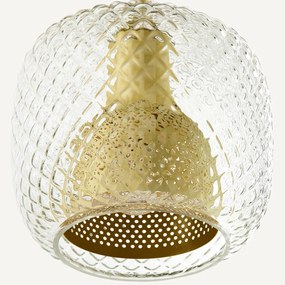 Leeslamp in gesneden glas design E.Gallina, Mistinguett