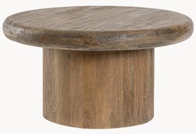 Ronde mangohouten salontafel Lopez, in verschillende formaten