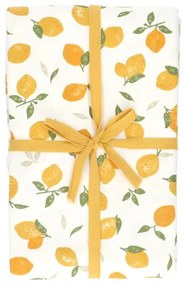 Tafelkleed, bio-katoen, citroenen, 145 x 250 cm