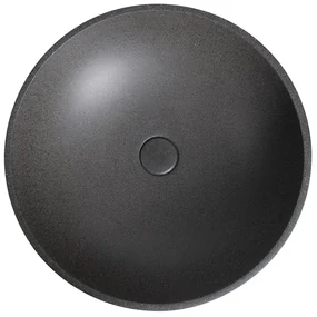 Sapho Turf betonnen waskom 44cm zwart graniet
