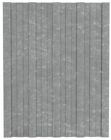 vidaXL Dakpanelen 12 st 60x45 cm gegalvaniseerd staal zilverkleurig