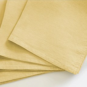 Set van 4 servetten van gewassen linnen Victorine