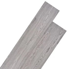 vidaXL Vloerplanken niet-zelfklevend 5,26 m² 2 mm PVC donkergrijs