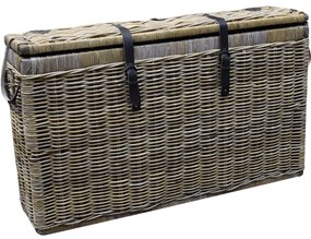 Kussenbox klein 135x35xH80 cm naturel rotan