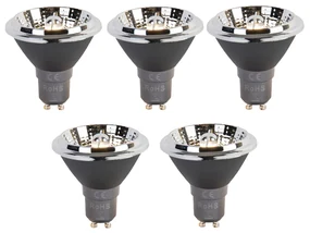 Set van 5 GU10 3-staps dim to warm LED lamp AR70 6W 320 lm 2000-3000K
